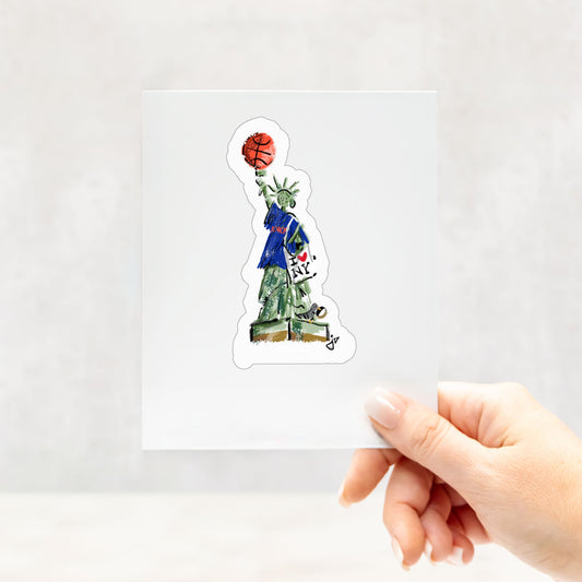 Lady Liberty Knicks NYC Sticker