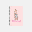 Hi Barbie Notebook Softcover Spiral 5.5 x 8.5