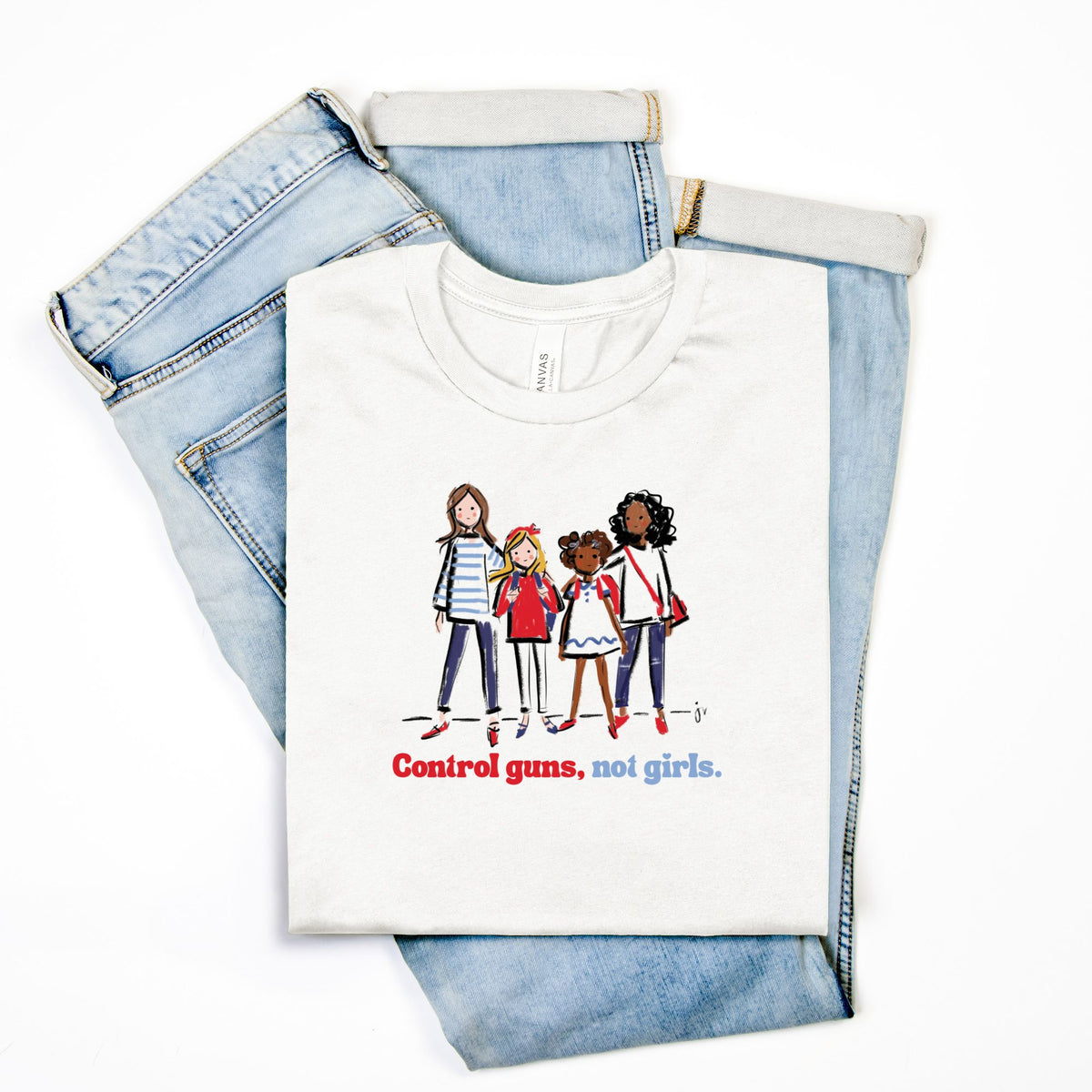 Control Guns, Not Girls Adult UNISEX Tee