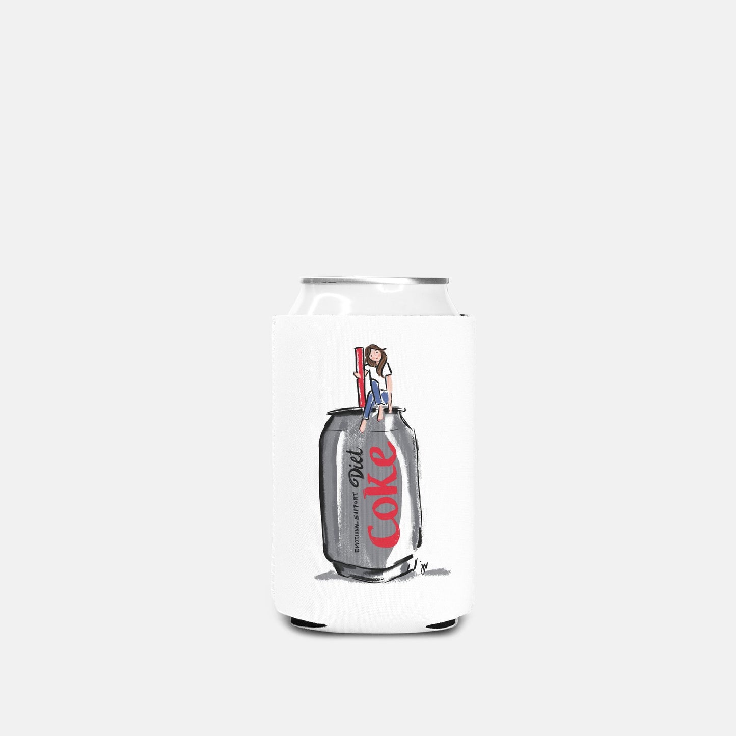Emotional Support Diet Coke Can Cooler