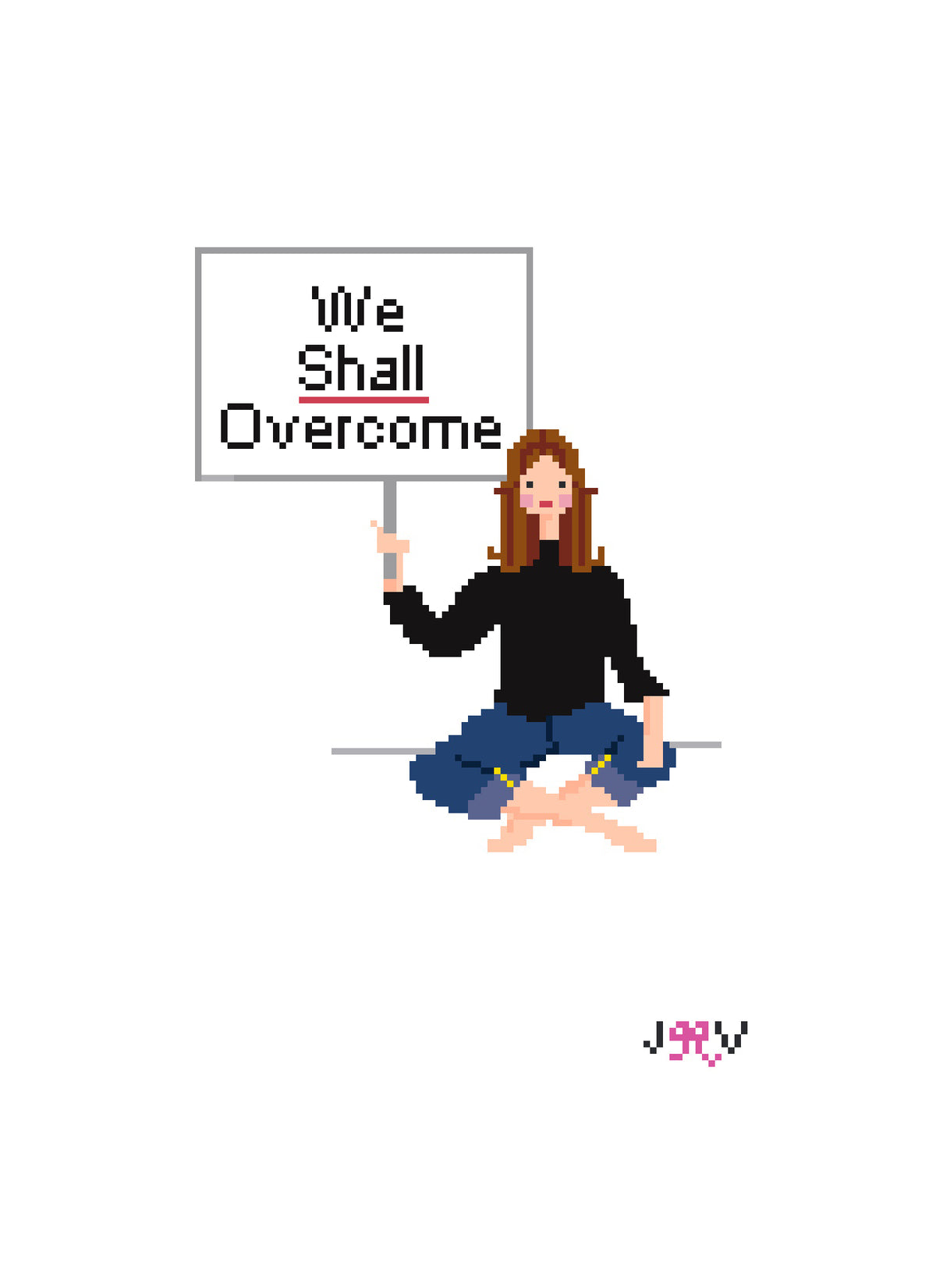 JV143 - Gloria Steinem Needlepoint Canvas
