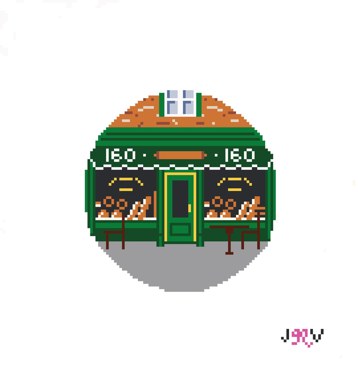 JV153 - NYC Bakery Needlepoint Canvas