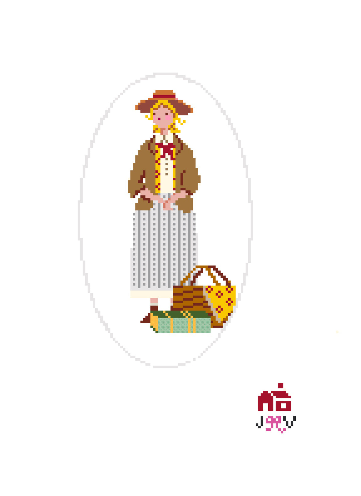 JV220 - Jo Little Women Needlepoint Canvas
