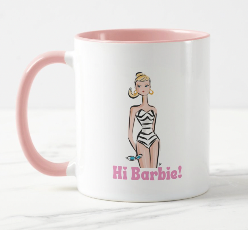 Barbie mug top