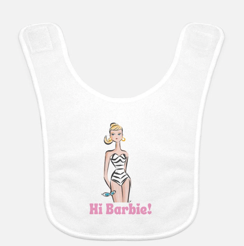 Hi Barbie Baby Bib