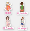 Hi Barbie Friends Stickers