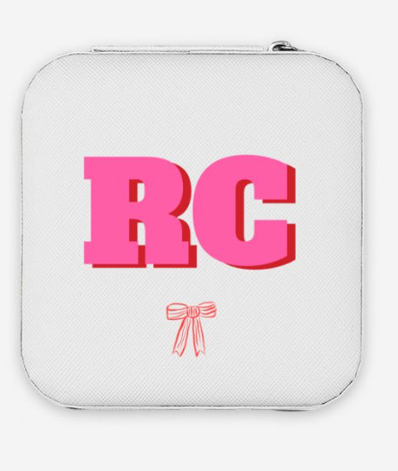 Monogrammed Jewelry Travel Case