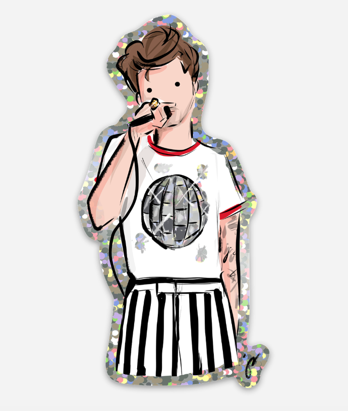 Disco Harry Glitter Sticker