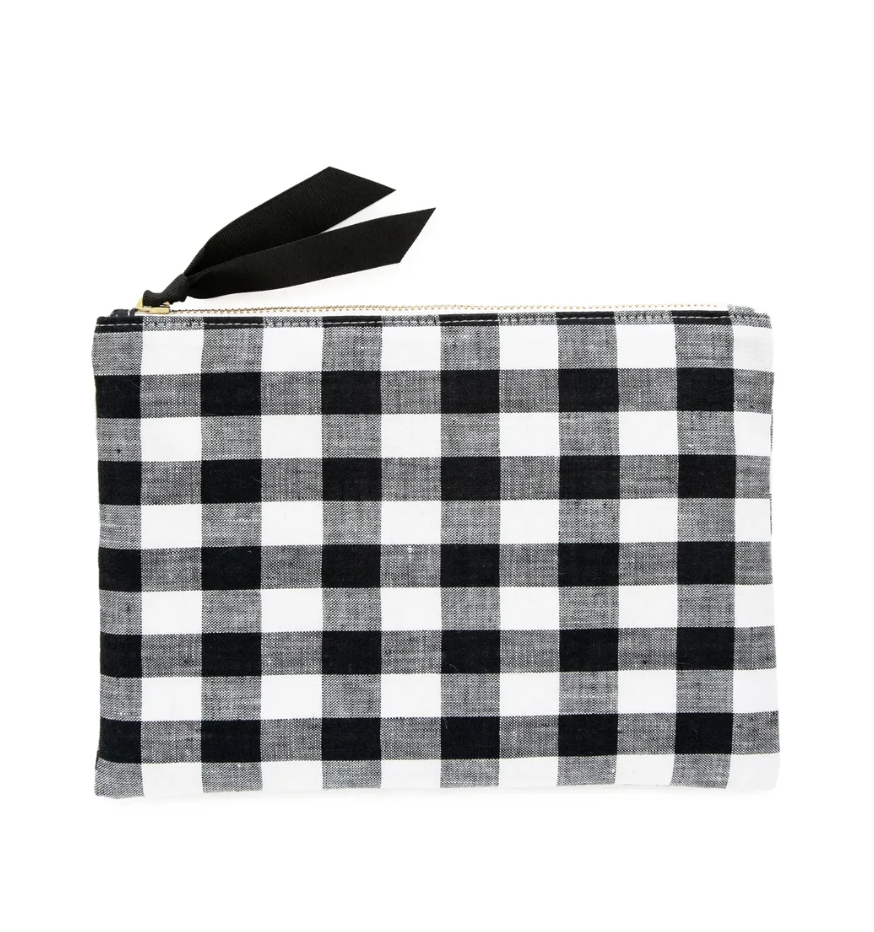 Sugar Paper Gingham Zip Pouch