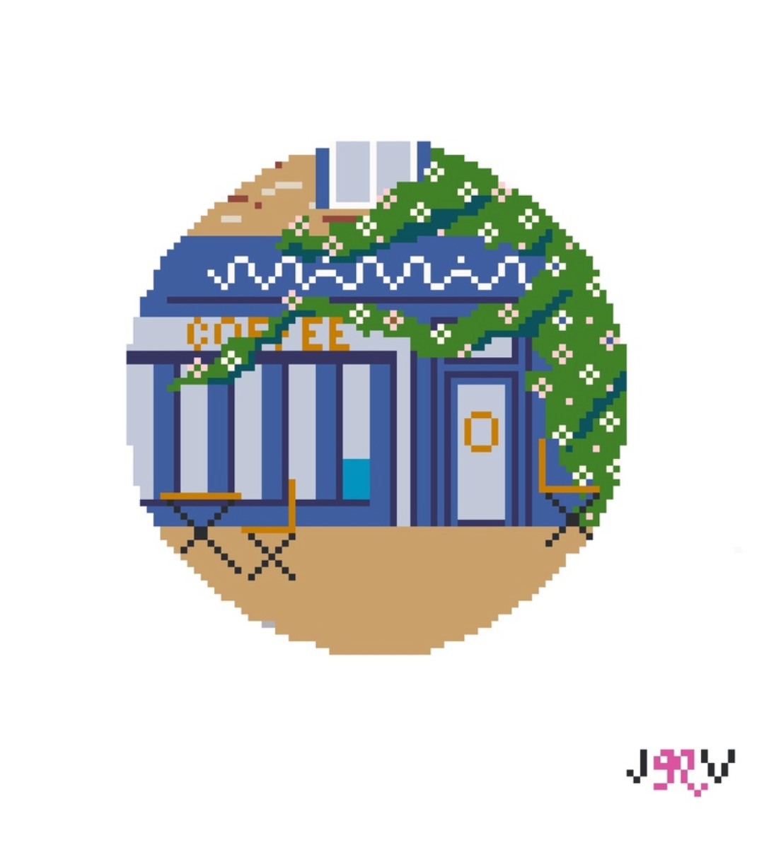 JV151 - Maman Coffee Needlepoint Canvas