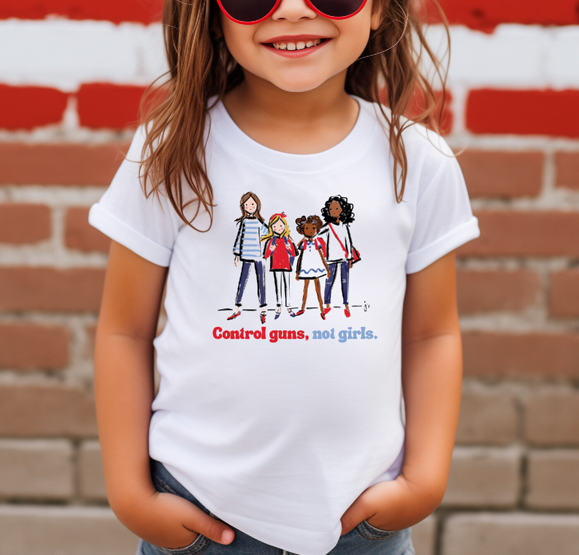 Control Guns, Not Girls YOUTH tees