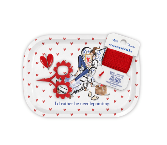 I'd Rather Be Needlepointing Catchall Tray