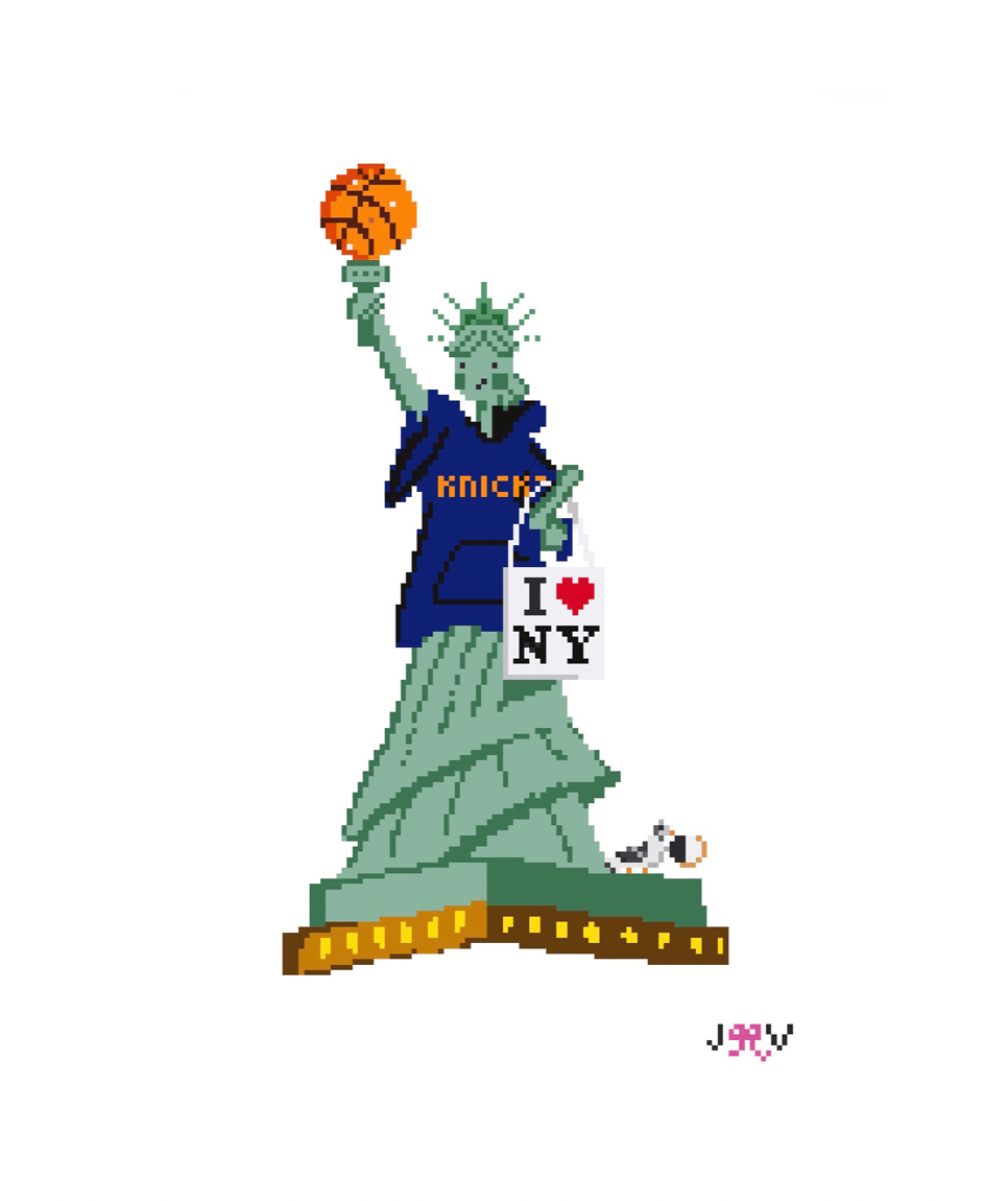 Lady Liberty Knicks NYC Canvas (Pre-Order)