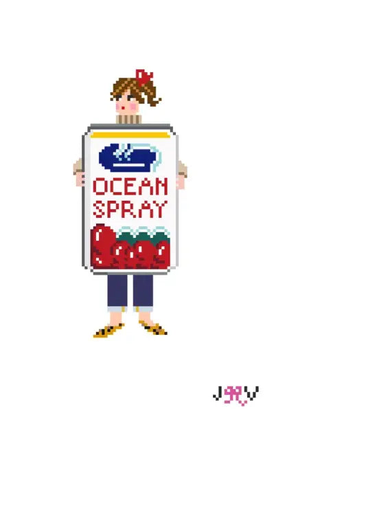 JV193 - Cranberry Sauce Needlepoint Canvas