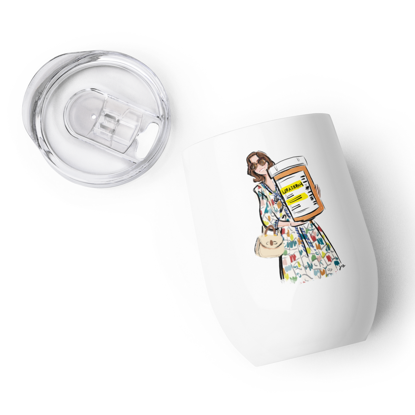 Parker Posey White Lotus Wine Tumbler