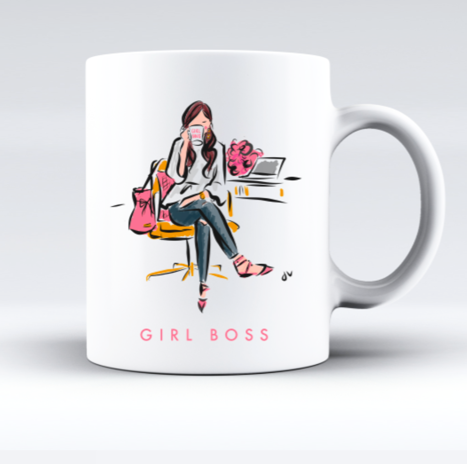 Kredsløb koncert social Girl Boss Coffee Mugs – Jennifer Vallez