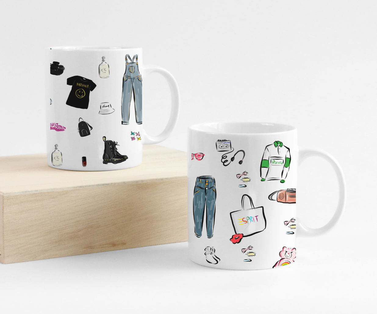 80's & 90's Coffee Mugs  Jennifer Vallez