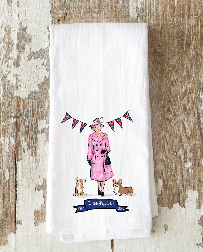 Queen Elizabeth Jubilee Tea Towels