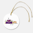 Queen Elizabeth Crown & Corgi Two-Sided Ornament
