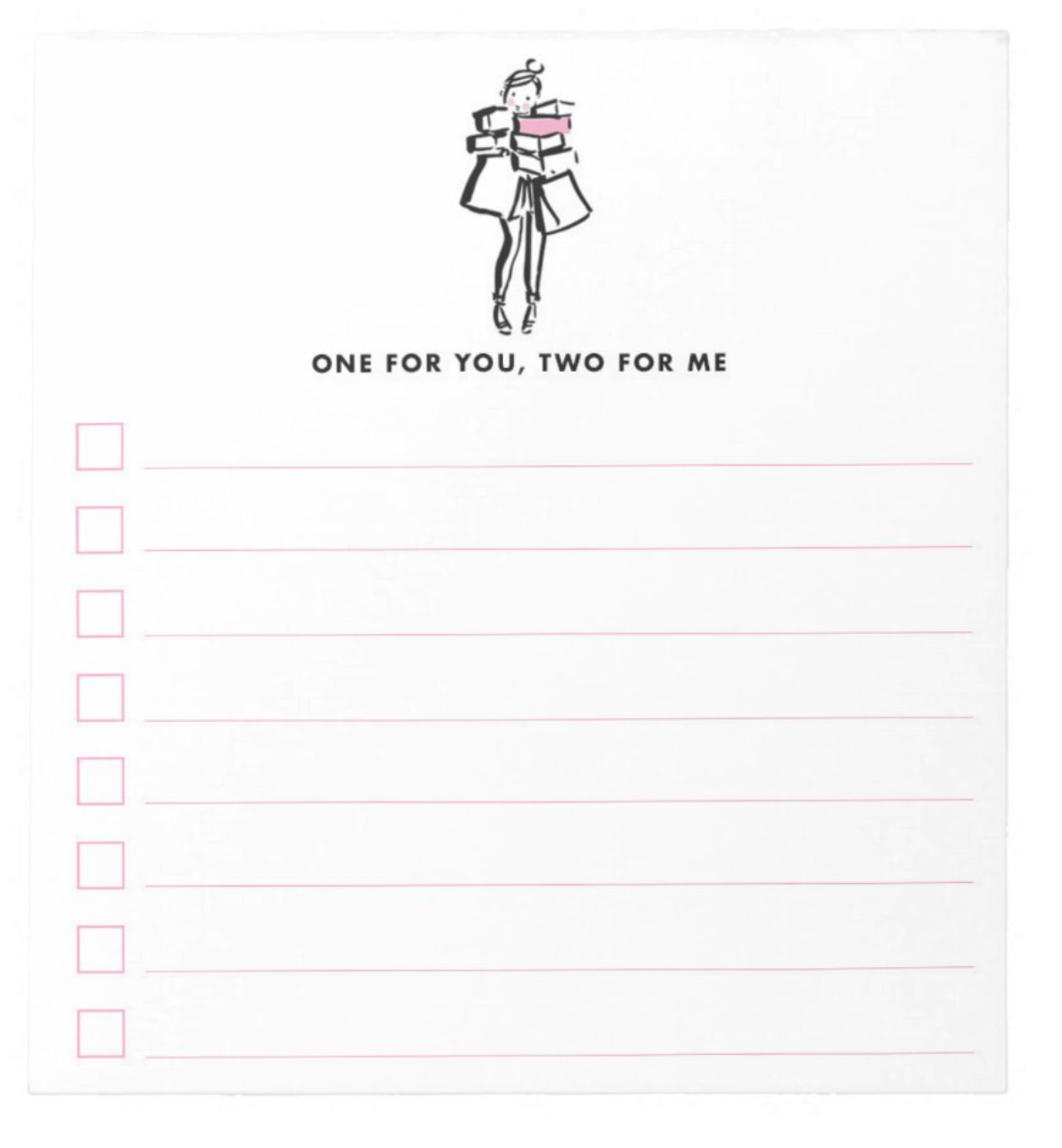 Holiday Checklist Note Pad