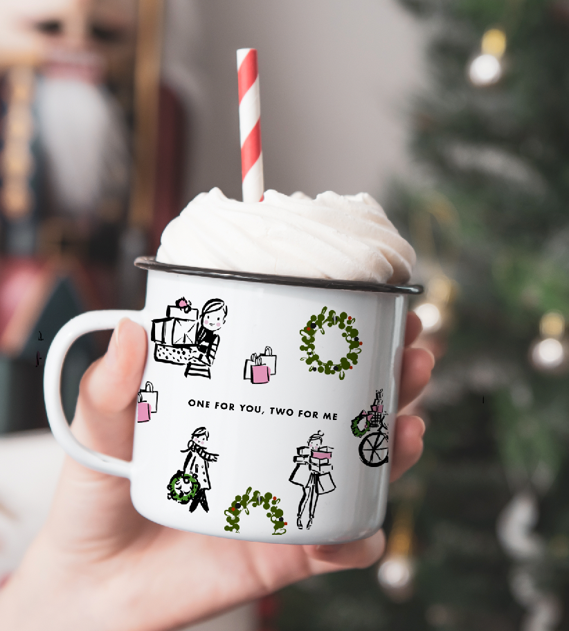 Holiday 22 B/W Camp Mug