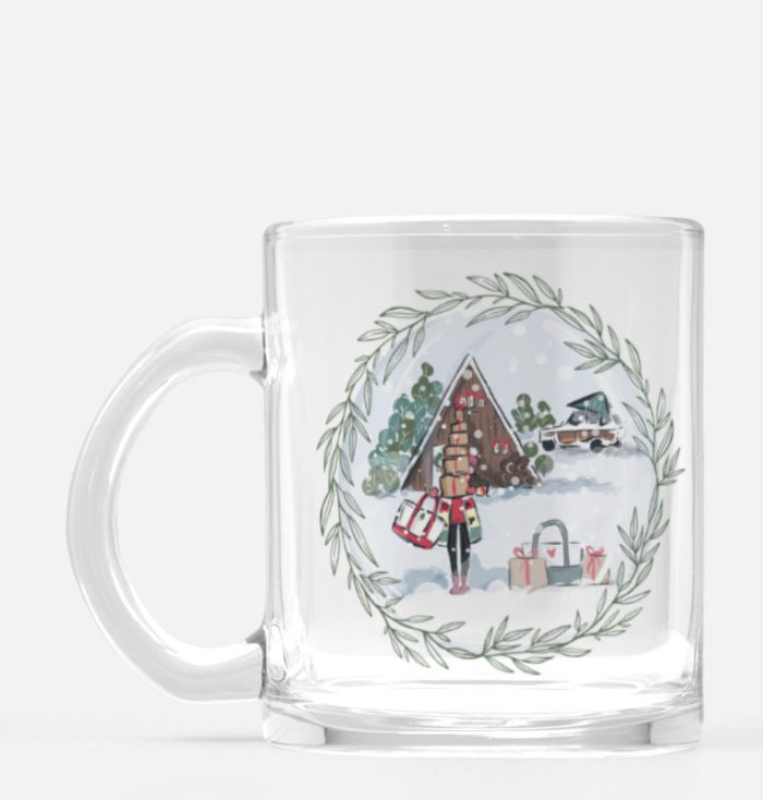 Holiday 22 Snow Day Glass Mug