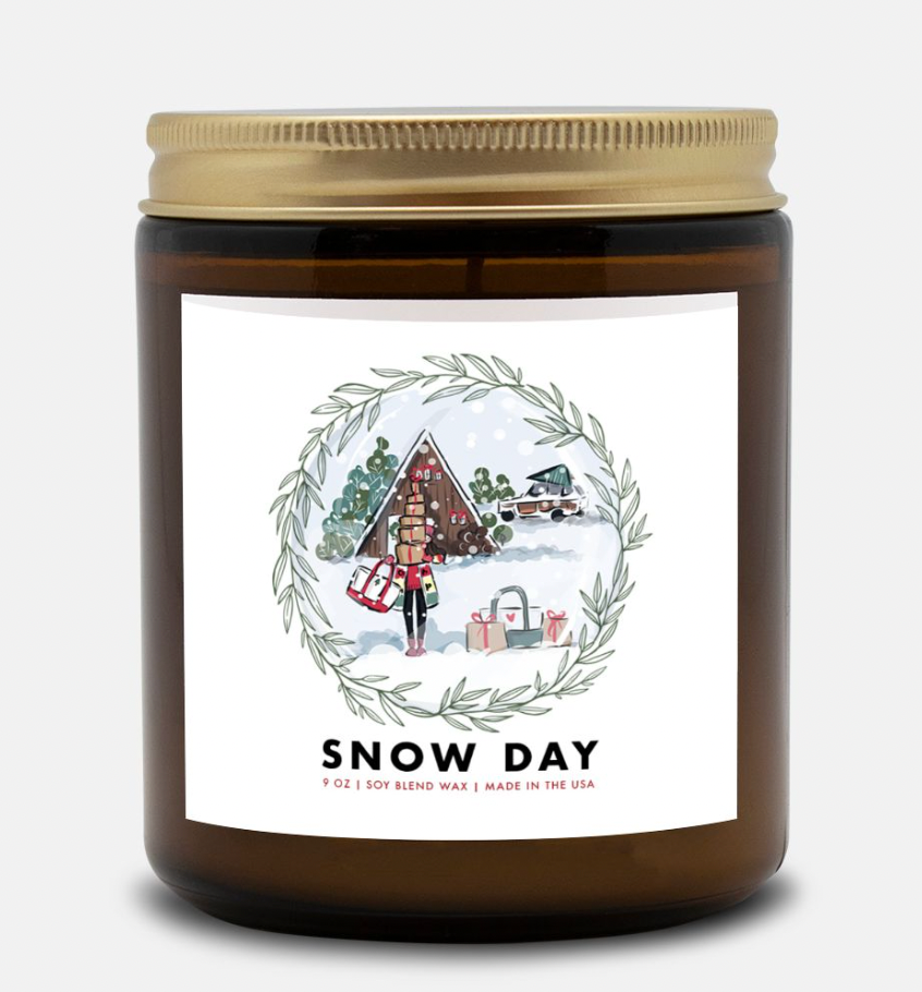 Holiday 22 Snow Day Amber Candle