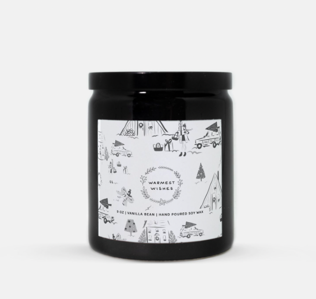 Holiday Toile Candles