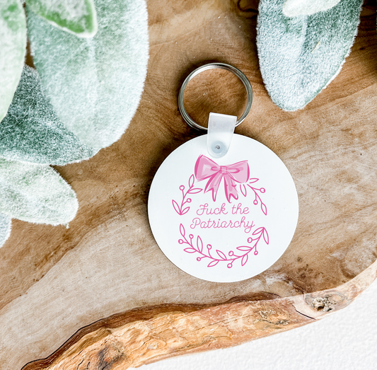 F the Patriarchy Keychain