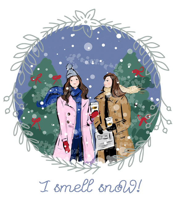 Gilmore Girls I Smell Snow Sticker