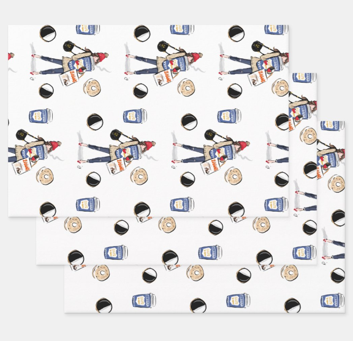 Hanukkah Zabars Shopper Gift Wrap Sheets