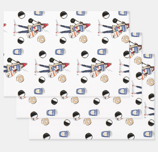 Hanukkah Zabars Shopper Gift Wrap Sheets