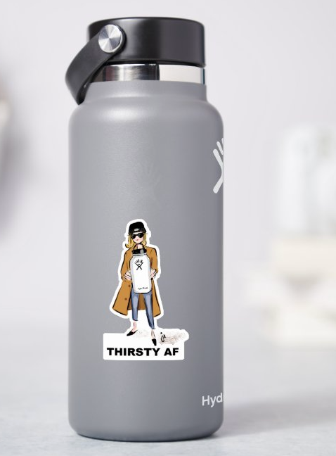 Thirsty AF Sticker