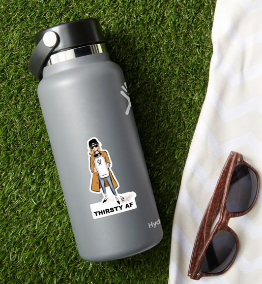 Thirsty AF Sticker