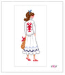 VJV100 - Lobster Girl Needlepoint Canvas