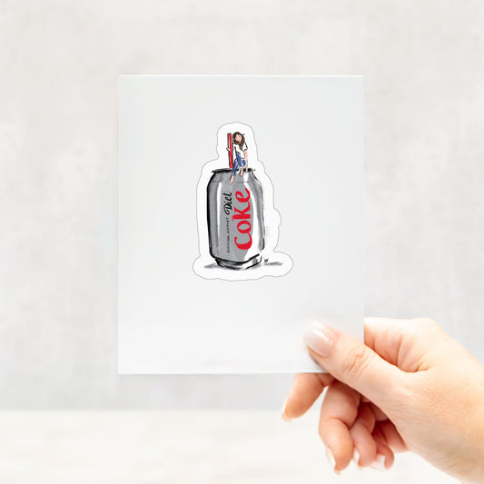 Emotional Support Diet Coke Sticker