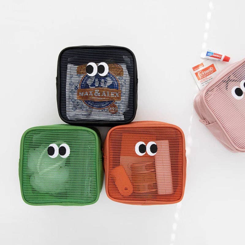Cute Eyes Portable Mesh Cosmetic Bags MK2BLW6W10BOB665