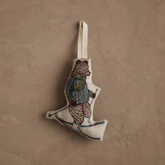 Downhill Bear Ornament