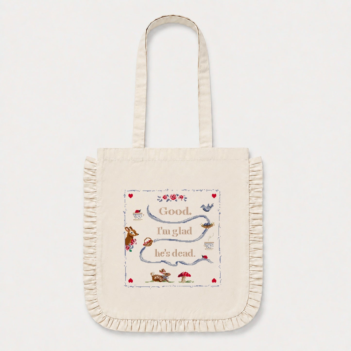 Good I'm Glad - Ruffle Tote