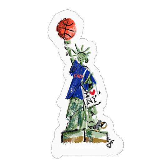 Lady Liberty Knicks NYC Sticker