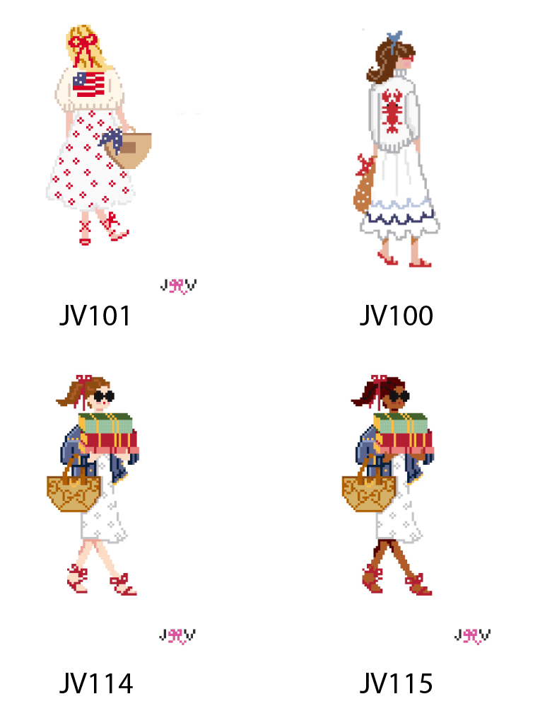 Needlepoint Canvases - Signature Girl Series