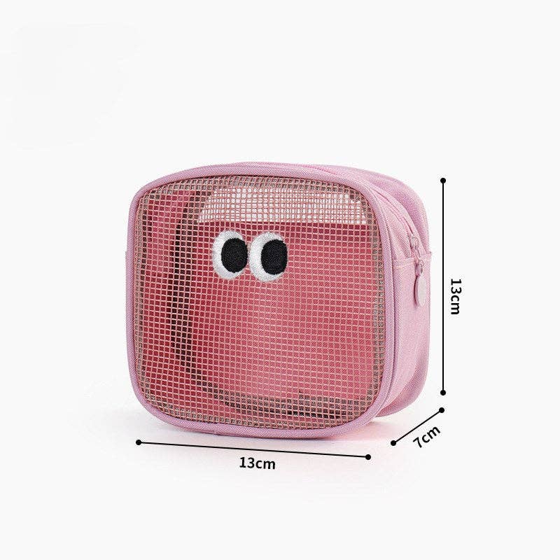 Cute Eyes Portable Mesh Cosmetic Bags MK2BLW6W10BOB665
