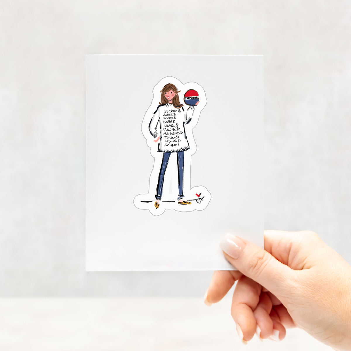 We Voted Sticker
