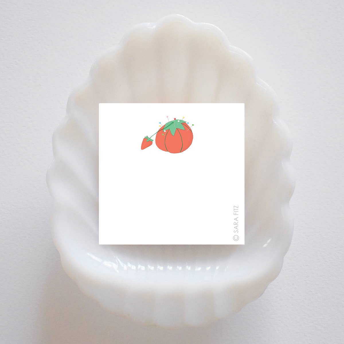 Tomato Pincushion Notelets