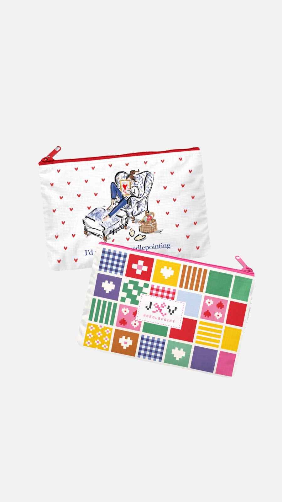 Jennifer Vallez Needlepoint Project Bags