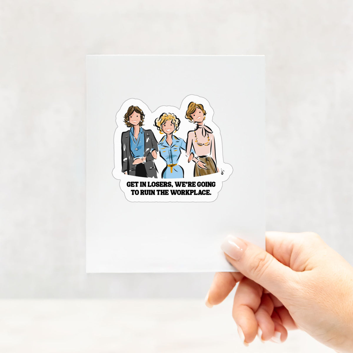 9 to 5 Workplace Sticker