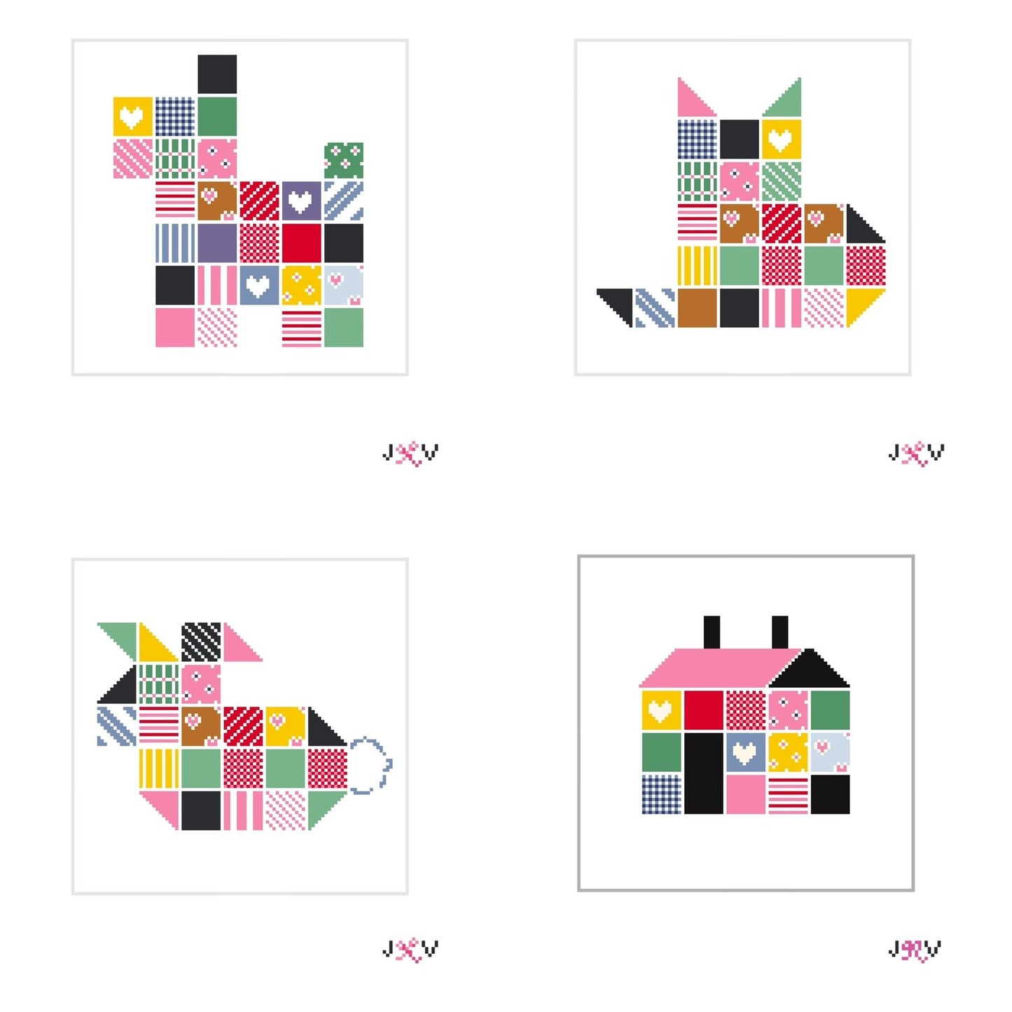 Vintage Patchwork Quilt Canvas Series