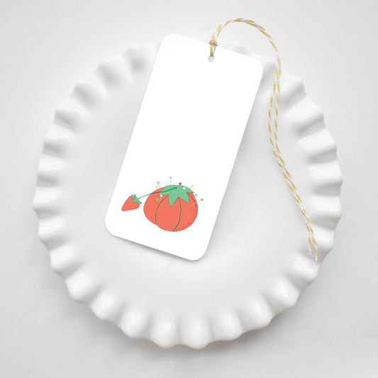 Tomato Pincushion Gift Tag