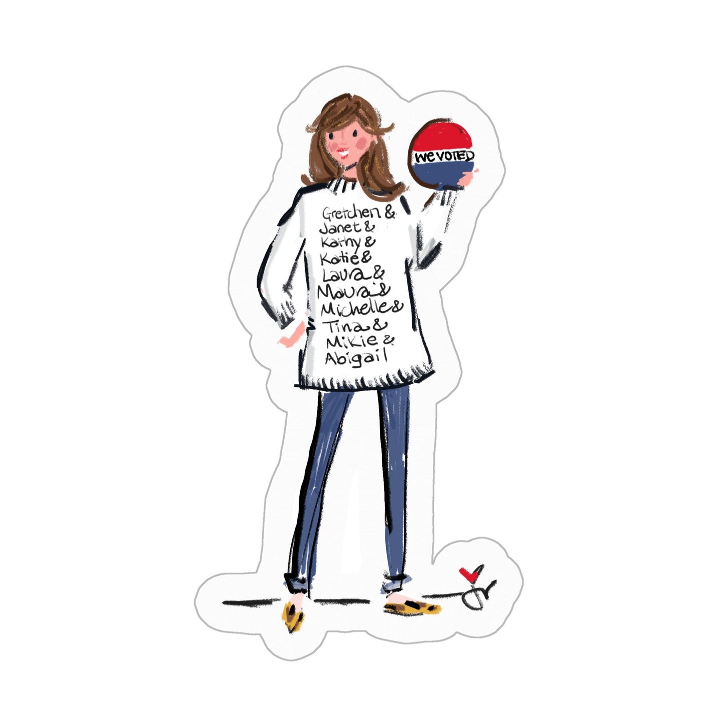 We Voted Sticker