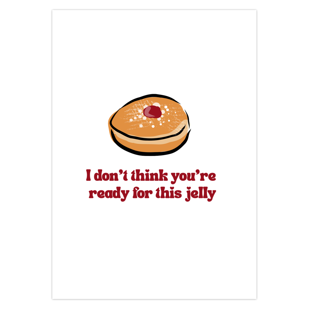 Jelly Donut Hanukkah Card